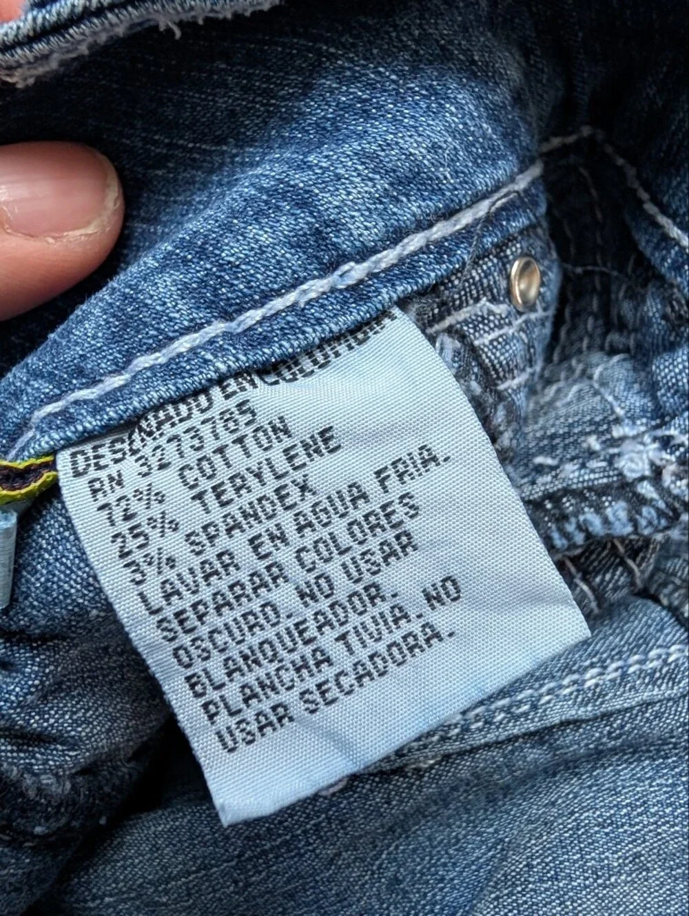 Y2K Denim Mini Skirt‎ in Light Blue Wash With Rhinestones- Sz 5, Bratz Festival